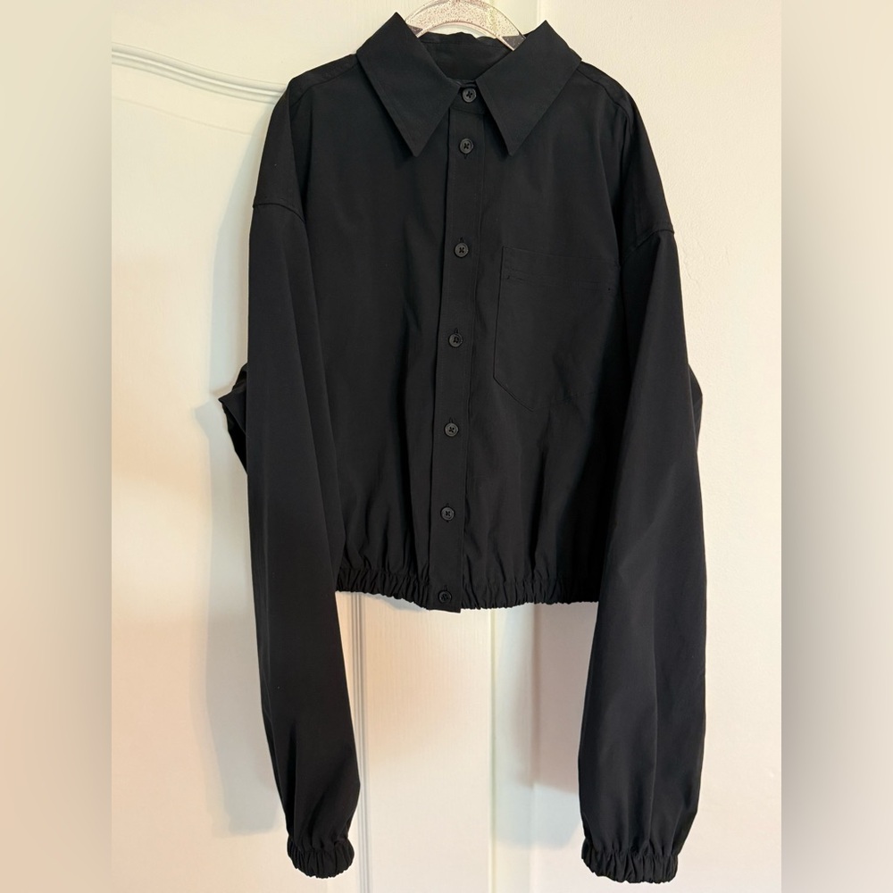Athleta black Collared Shirt